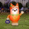 Gemmy Airblown Inflatable Bingo in Pumpkin Costume Bluey, 3.5 ft Tall, Multicolored - 2 of 4
