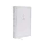 Nrsv, Catholic Bible, Gift Edition, Leathersoft, White, Comfort Print - by Catholic Bible Press (Leather Bound)