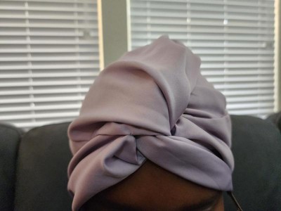 Sleep Well Satin Tie Hair Wrap - Black – Hair Wrap Heaven