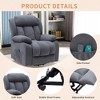 Classic Brown Power Recline and Lift Massage Chair Sofa with Heating - 4 of 4