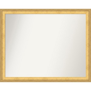 Amanti Art Owen Gold Non-Beveled Wood Framed Bathroom Vanity Wall Mirror - 1 of 4