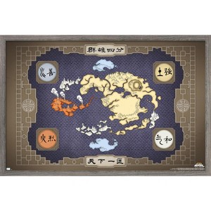 Trends International Avatar - Map Framed Wall Poster Prints - 1 of 4