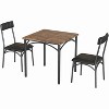 CuisinSmart Dining Table Set, 3-Piece Kitchen Table and Upholstered Chairs, Modern Dinette Set with Metal Frame for Small Space - 2 of 4