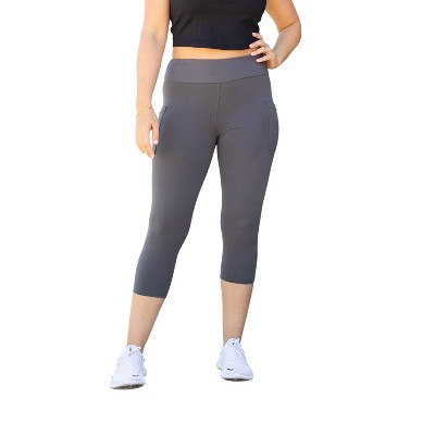 Women's The Dani - Charcoal Capri With Pockets - Julia Rose