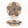Unique Bargains Decorative Wall Art Hanging Woven Basket (7.87" - Style G) 1Pc - 4 of 4