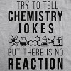 Mens Chemistry Jokes But There Is No Reaction Nerdy Science Teacher T Shirt - Crazy Dog Men's T Shirt - 2 of 4
