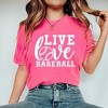 Simply Sage Market Women's Live Love Baseball Short Sleeve Garment Dyed Tee - 2 of 4