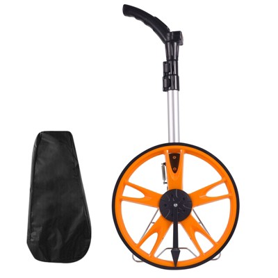 VEVOR Measuring Wheel in Feet and Inches,12.5 in Wheel Diameter, 40.94-27.95 in Telescoping Measure Wheel, Measurement 0-9,999Ft with Back Bag