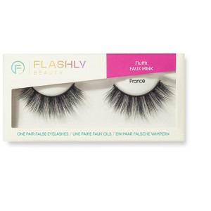 Flashly Beauty - FluffIt Faux Mink - False Eyelashes - Prance - Black - 1 of 4