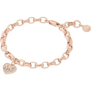 Rose Gold Tone Bracelet for Women, Logo Accent Fashion Jewelry with Luxe Finish - 1 of 4