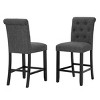 Brassex Set of 2 Stella Counter Height Barstools - 3 of 4
