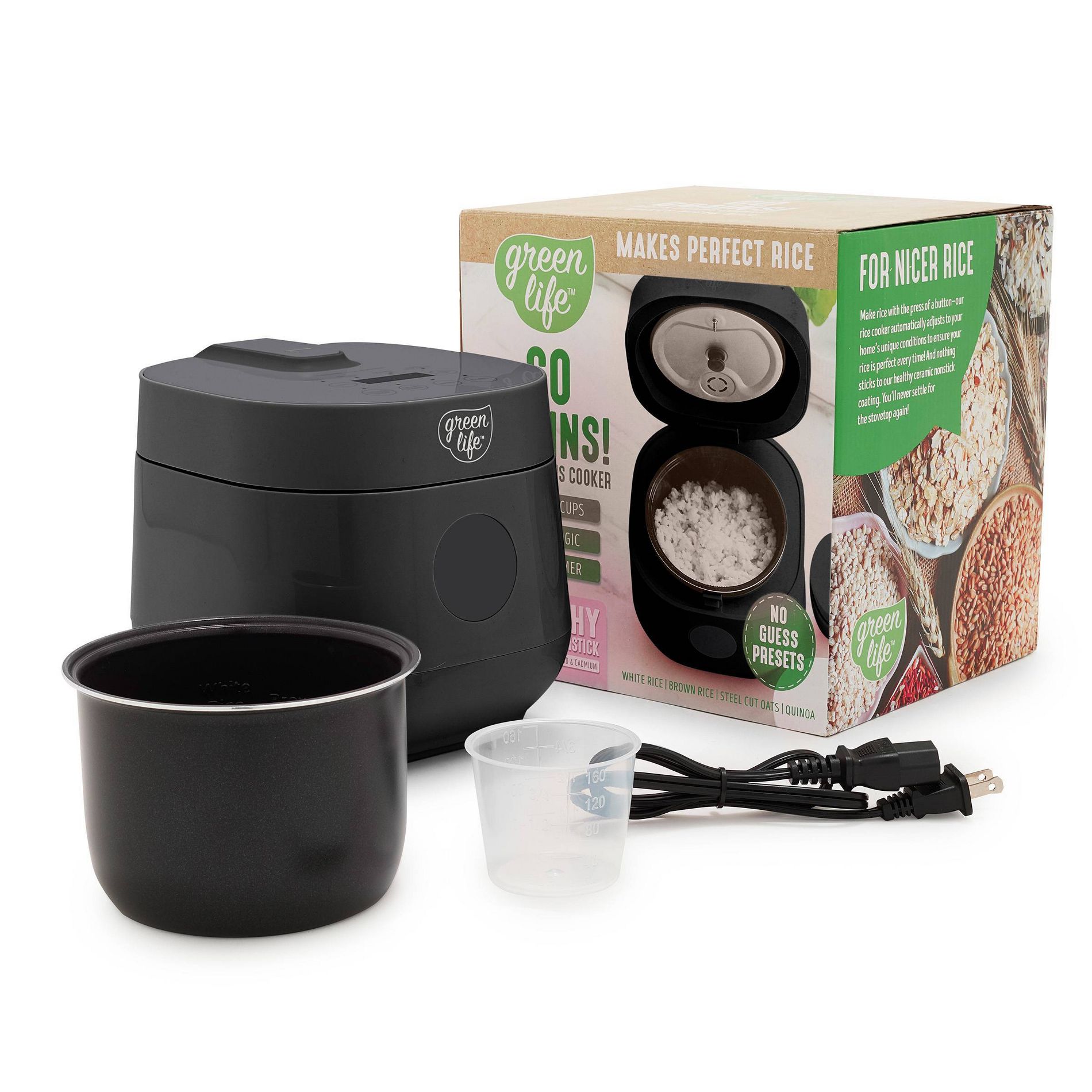GreenLife 4 Cup Rice and Grains Cooker