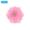 Unique Bargains Faux Silk Multi-layered Handmade Artificial Flowers Purple White Pink Bulk - 3 of 4
