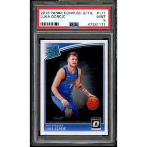 Luka Doncic Rookie Card 2018-19 Panini Donruss Optic #177 PSA 9 - 1 of 2