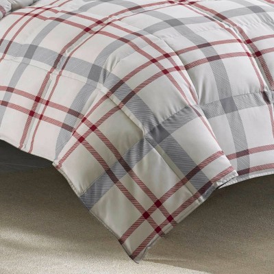 Twin Cotton Plaid Duvet Cover and Sham Set