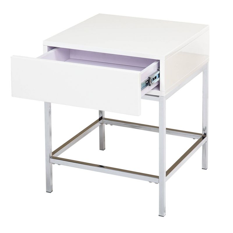 Lewis Modern End Table White - Buylateral, 1 of 7
