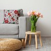 16"x16" Valentine's Day Love in The Garden Square Throw Pillow Oatmeal - e by design: Floral Accent, Indoor Decor - 3 of 4