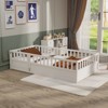 CAVINAS Twin/Full Size Bed Frame with High Security Barrier,Modern Floor Bed for Kids Room,Bedroom - 2 of 4