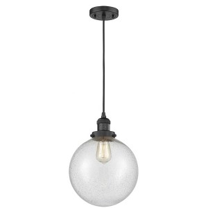 Beacon - 1 Light Cord Hung Mini Pendant In Industrial Style-13 Inches Tall and 10 Inches Wide - 1 of 1