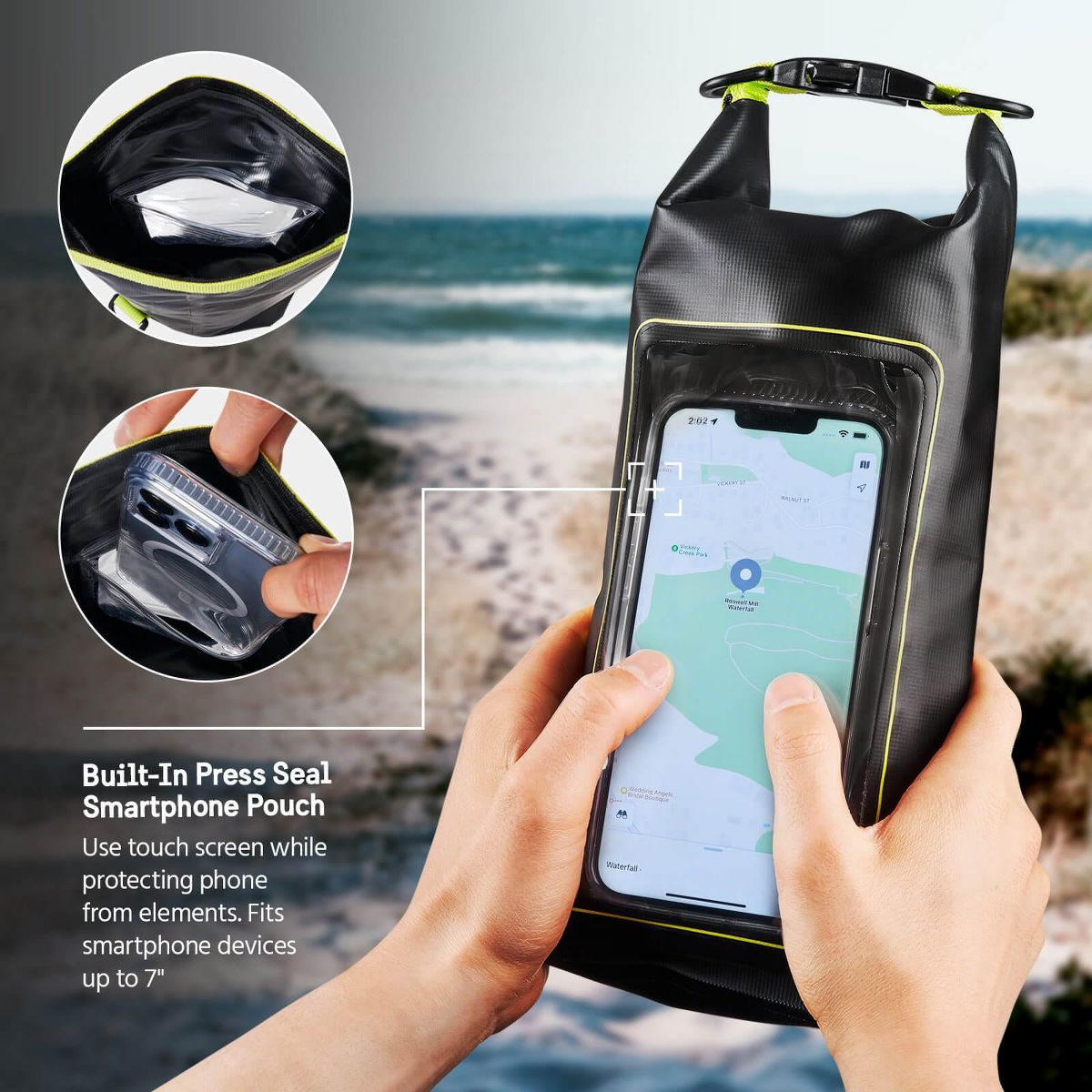 Pelican Marine Water Resistant Dry Bag with Built-In Phone Pouch - thumbnail 4