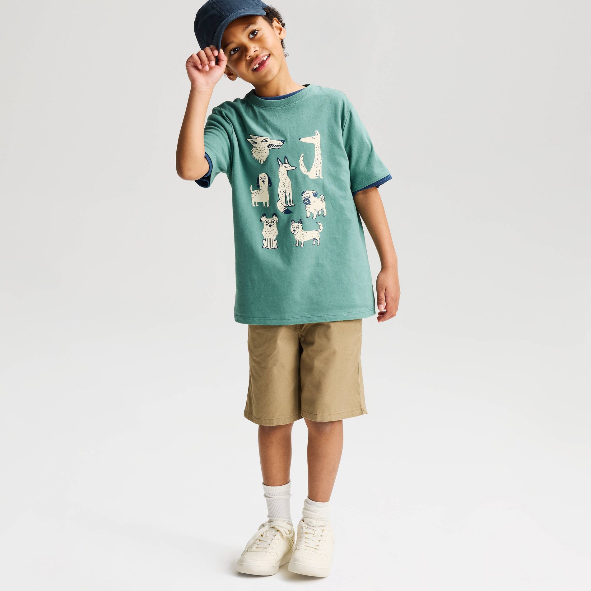Boys' Short Sleeve 100% Cotton Dog Classic Fit Graphic T-Shirt - Cat & Jack™ Turquoise Green