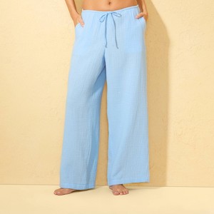 Women's Gauze Swim Cover Up Pants - Shade & Shore™ - 1 of 4