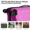 FURNIinspire Bag And Luggage Sets 3 Piece Travel Luggage with Rolling Wheels, Lightweight Hard Shell Suitcase Set, Pink, 20.08"*11.81"*30.12" - 2 of 4