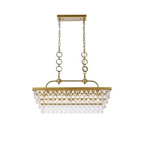 Elegant Lighting Nordic 6 - Light Pendant in  Brass - 1 of 4