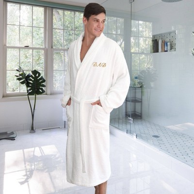 L/xl Dad Bathrobe White - Linum Home Textiles : Target