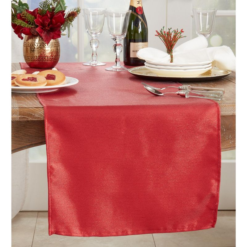 Saro Lifestyle Dining Table Runner With Shimmering Design, 3 of 4