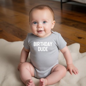 The Juniper Shop Birthday Dude Bold Baby Short Sleeve Bodysuit - 1 of 4