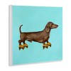 Stupell Industries Funny Dachshund On Roller Skates, 12" x 12" - 3 of 4