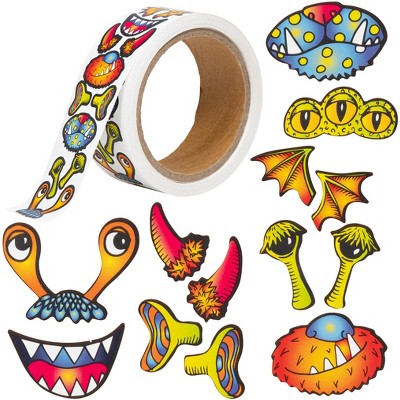 Ready 2 Learn Creative Sticker Roll - Monsters - 1,350 Self-Adhesive Stickers