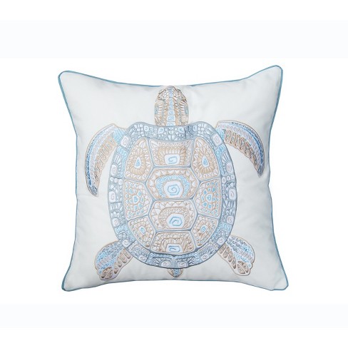 Rightside Designs Sea Glass Dolphin Indoor/outdoor Throw Pillow : Target