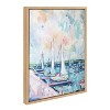 18" x 24" Sylvie Fish Creek Harbor by Rachel Christopoulos Framed Wall Canvas Natural: Modern Nautical Decor - image 2 of 4