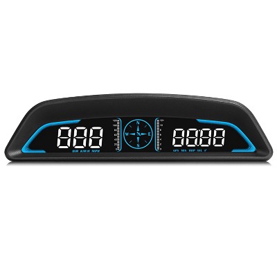 iMountek"Universal Car HUD GPS Display with Speedometer, Odometer, Compass, Altitude & Over Speed Alarm"Black