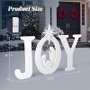 VINGLI 46in Joy Christmas Nativity Outdoor Decoration 3 Piece Yard Decor Sign Holy Weather Resistant PVC Silhouette , White - 3 of 4