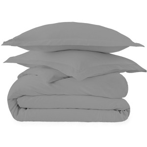 Whisper Organics Organic Cotton Sateen Duvet Cover Set – 500 Thread Count – GOTS & Fairtrade Certified - 1 of 4