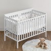 Sweet Jojo Designs + BreathableBaby Breathable Mesh Crib Liner Girl Desert Sun Pink Mauve and Taupe - 2 of 4