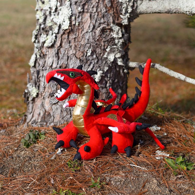 Toy Vault Red Dragon Plush; Stuffed Toy from Here Be Monsters Collection, Oriental Dragon, 5 of 9