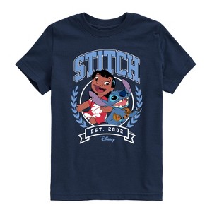 Boys' - Disney - Stitch Collegiate Group Short Sleeve Graphic T-Shirt - 1 of 4