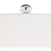 Vienna Full Spectrum Julian Traditional Table Lamp 25" High Clear Twisted Crystal Glass Column White Drum Shade for Bedroom Living Room Bedside Office - 3 of 4