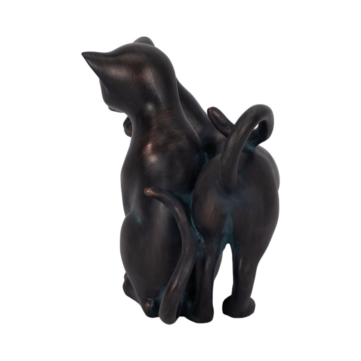 Decorative Cat with Figurine for Garden Decor - Whimsical Resin Figurine for Front Porch,Yard, Flower Bed Display - thumbnail 9