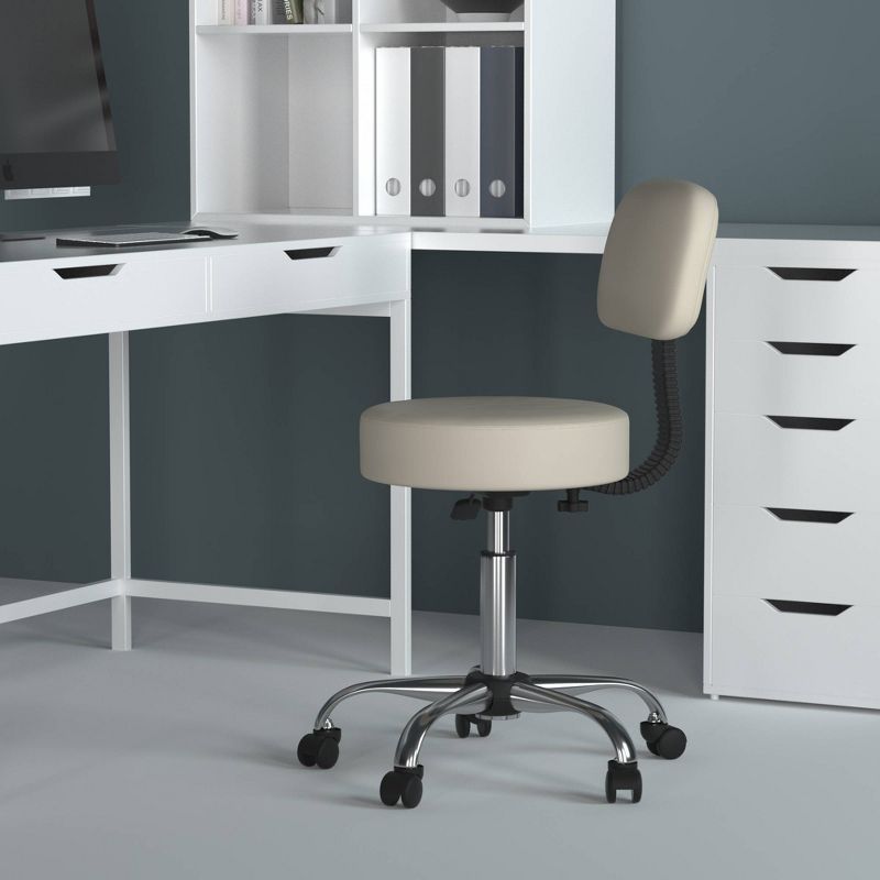 Medical Stool with Back Cushion - Boss Office Products, 3 of 7