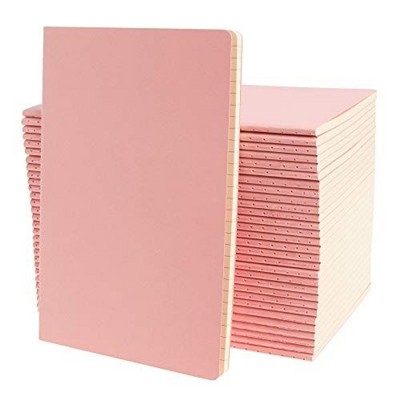 Simply Genius A5 Lined Notebooks with Softcover - College Ruled Notebook - 92 pages, 5.5" x 8.3" (Pink, 30 pack)