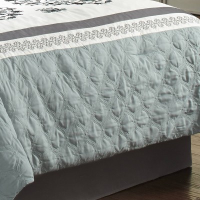 Alex Blue and Gray King 7-Piece Comforter Set