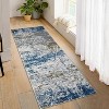 Washable Rug Non Slip Modern Abstract Hallway Runner Rug Rubber Backing Low Pile Contemporary Carpet Kitchen Laundry Entryway - 2 of 4