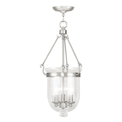 Livex Lighting Jefferson 3 - Light Chandelier in  Brushed Nickel