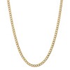 Black Bow Jewelry 5.25mm, 14K Yellow Gold, Hollow Curb Link Chain Necklace - 3 of 4
