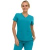 Saint Scrubs Womens 9-Pocket Medical Uniform Set- V-Neck Stretch Top with Seven Pocket Jogger Scrub Pant - 4 of 4